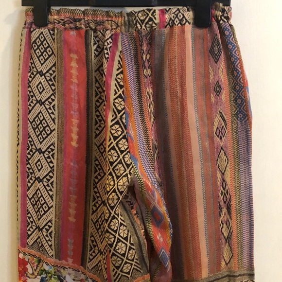 Johnny Was Multi pattern washable wide leg pants - Picture 7 of 9